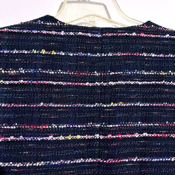 Talbots Navy Multi-Color Rainbow Confetti Tweed Blazer - Picture 9 of 14